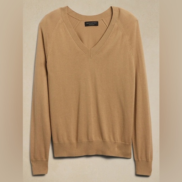 Banana republic golden rattan forever sweater XXL v neck - Picture 1 of 6